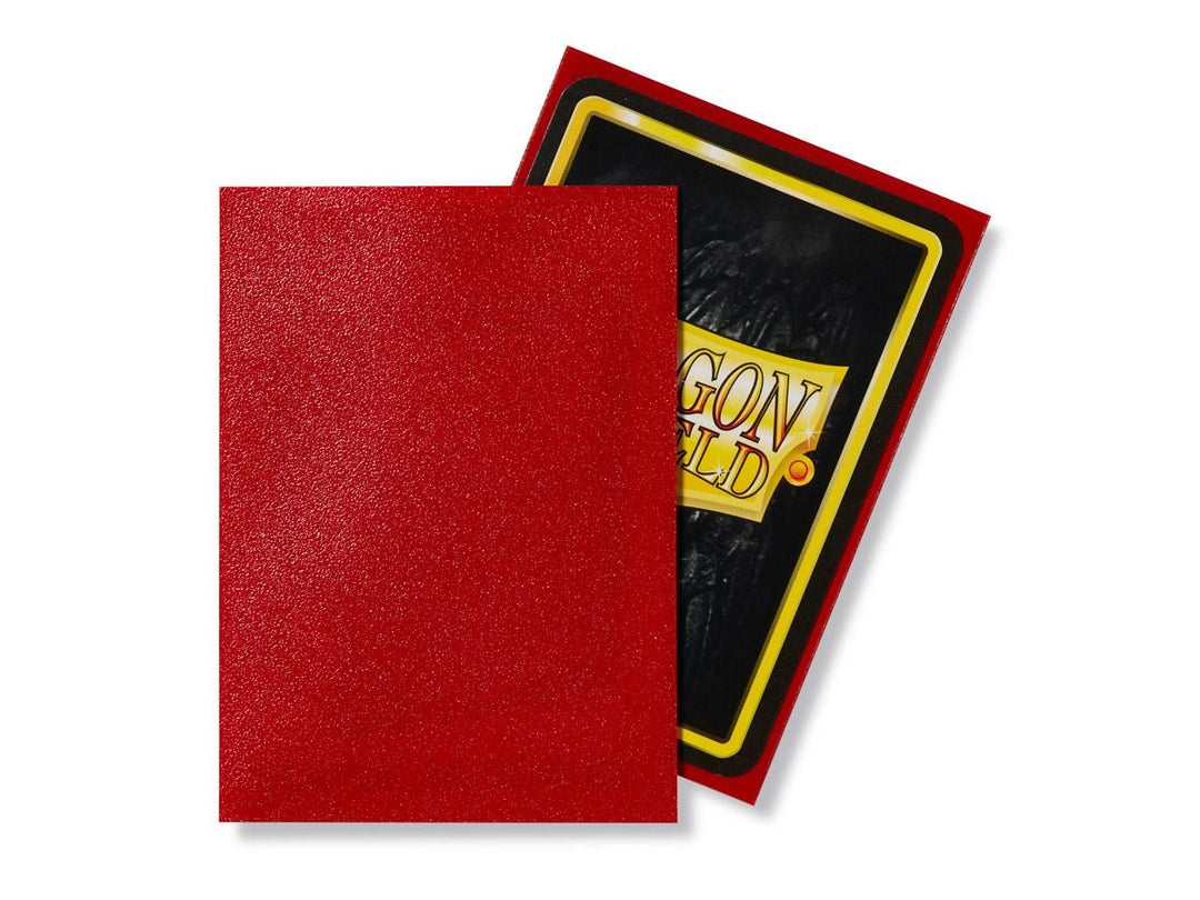 Dragon Shield – Matte Sleeves Ruby – 100 Stück (Standardgröße)