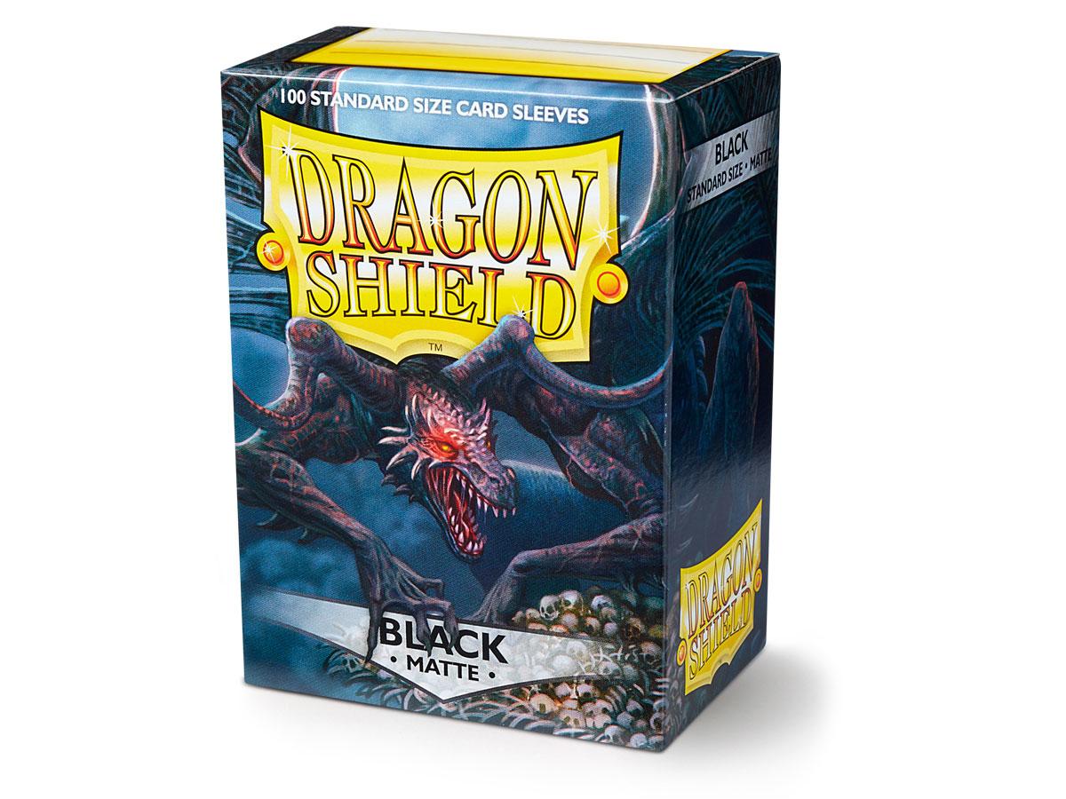 Dragon Shield – Matte Sleeves Black – 100 Stück (Standardgröße)