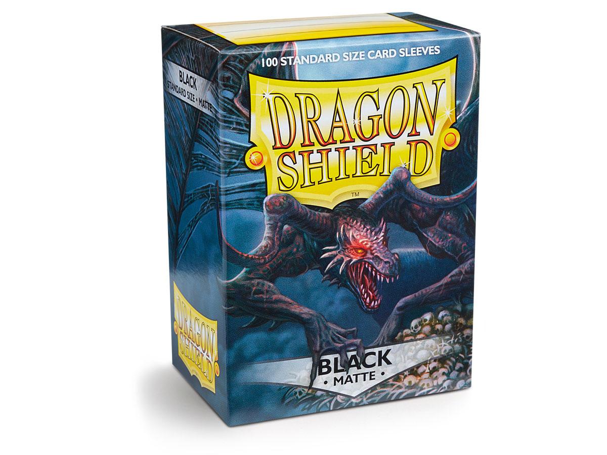 Dragon Shield – Matte Sleeves Black – 100 Stück (Standardgröße)