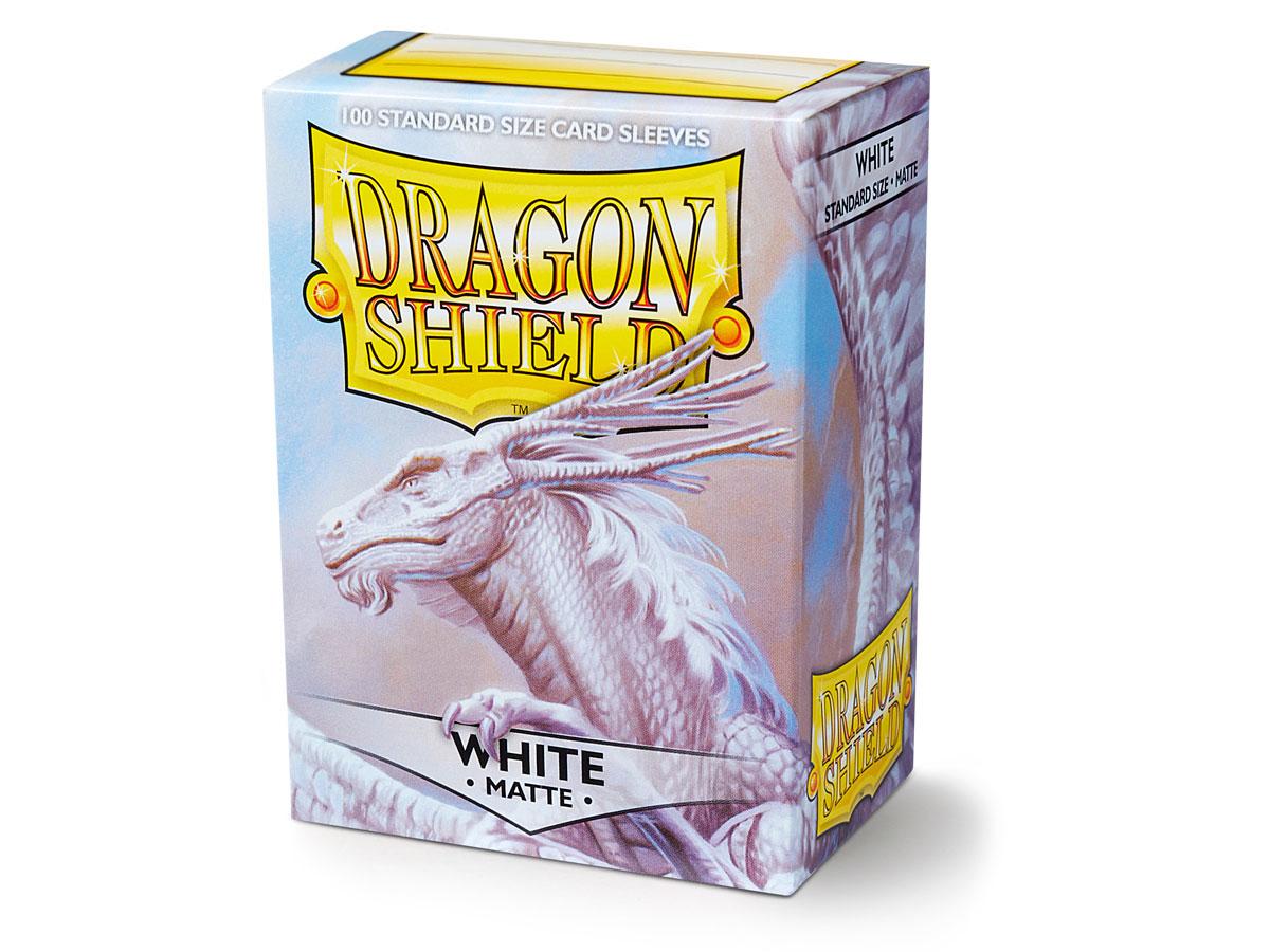 Dragon Shield – Matte Sleeves White – 100 Stück (Standardgröße)
