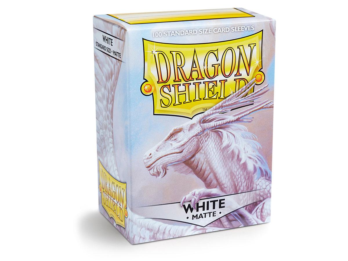 Dragon Shield – Matte Sleeves White – 100 Stück (Standardgröße)