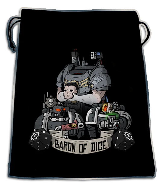 Premium Black Dice Bag: Man & Machine