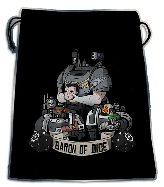 Premium Black Dice Bag: Man & Machine