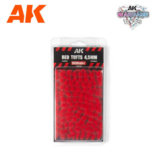 AK Interactive – Red Wargame Tufts – 4.5 mm