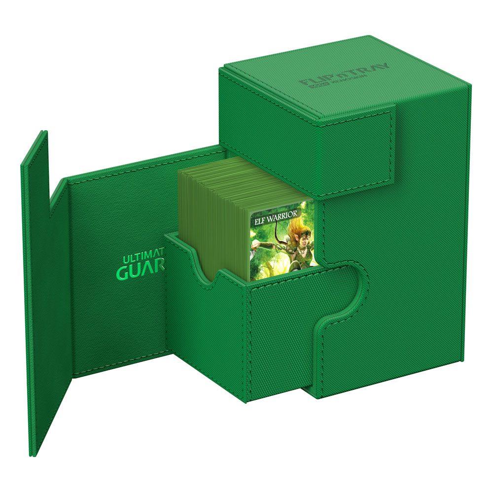 Ultimate Guard Twin Flip'n'Tray 100+ XenoSkin Monocolor Green