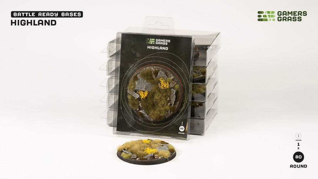 Highland Bases Round 80mm (x1)