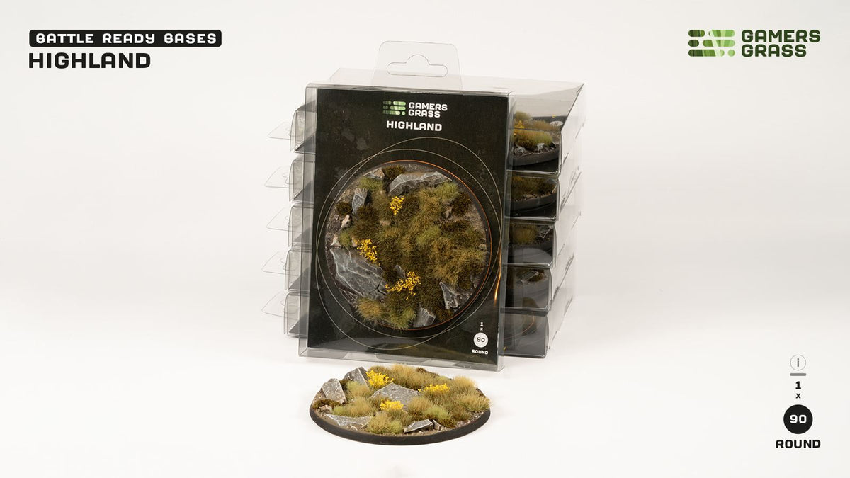Highland Bases Round 90mm (x1)
