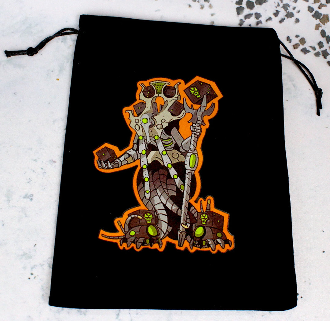Baron of Dice – Premium Black Dice Bag Slumbering Machines – Würfelbeutel (6 × 8 Zoll)