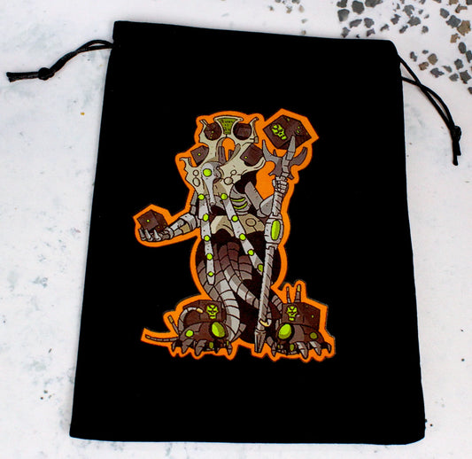 Baron of Dice – Premium Black Dice Bag Slumbering Machines – Würfelbeutel (6 × 8 Zoll)