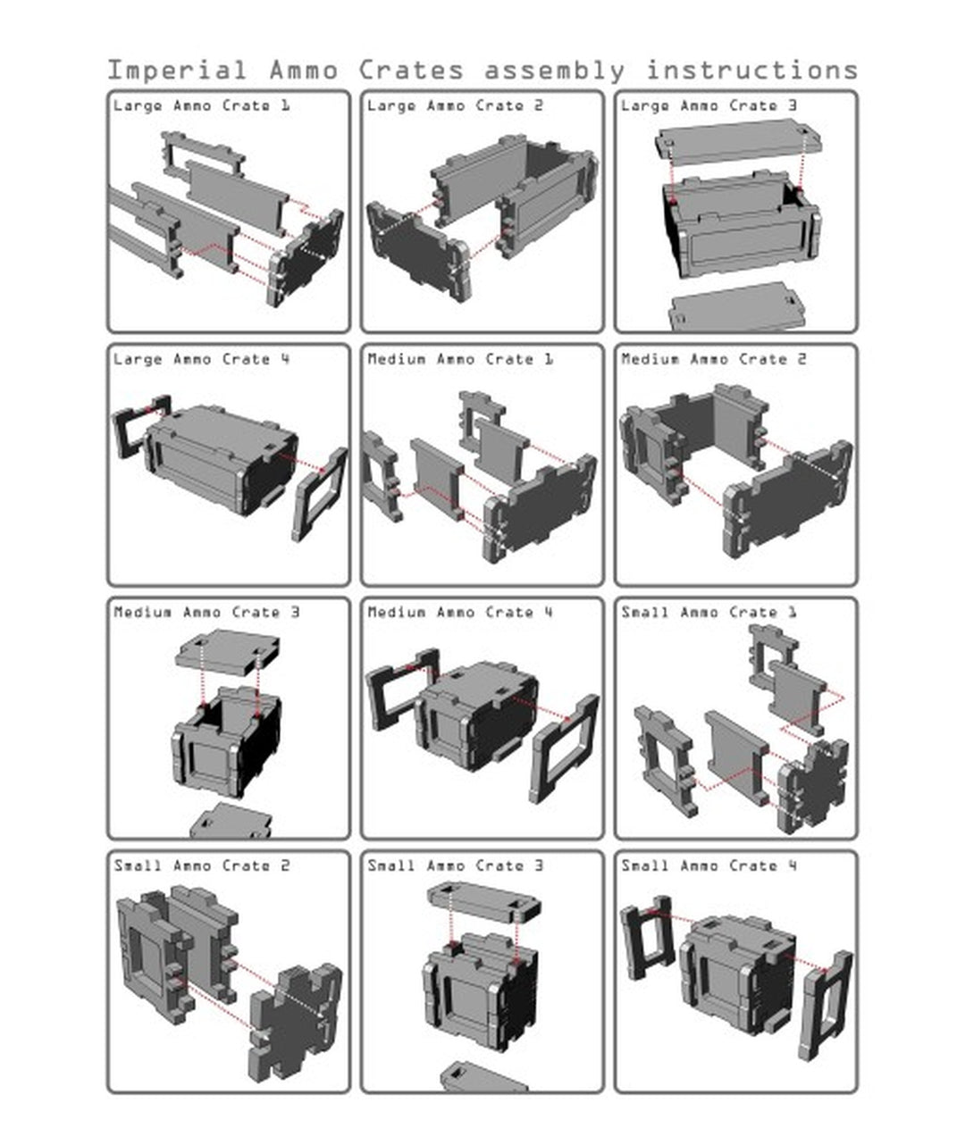 Imperial Ammo Crates Prepainted
