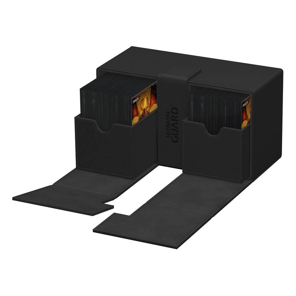Ultimate Guard Twin Flip'n'Tray Case 200+ XenoSkin Monocolor Black
