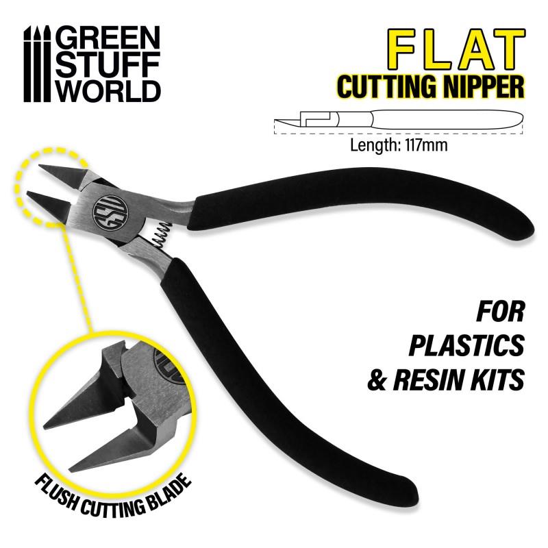 Green Stuff World – Flacher Anguss-Seitenschneider – 117 mm, bis 4 mm Materialstärke