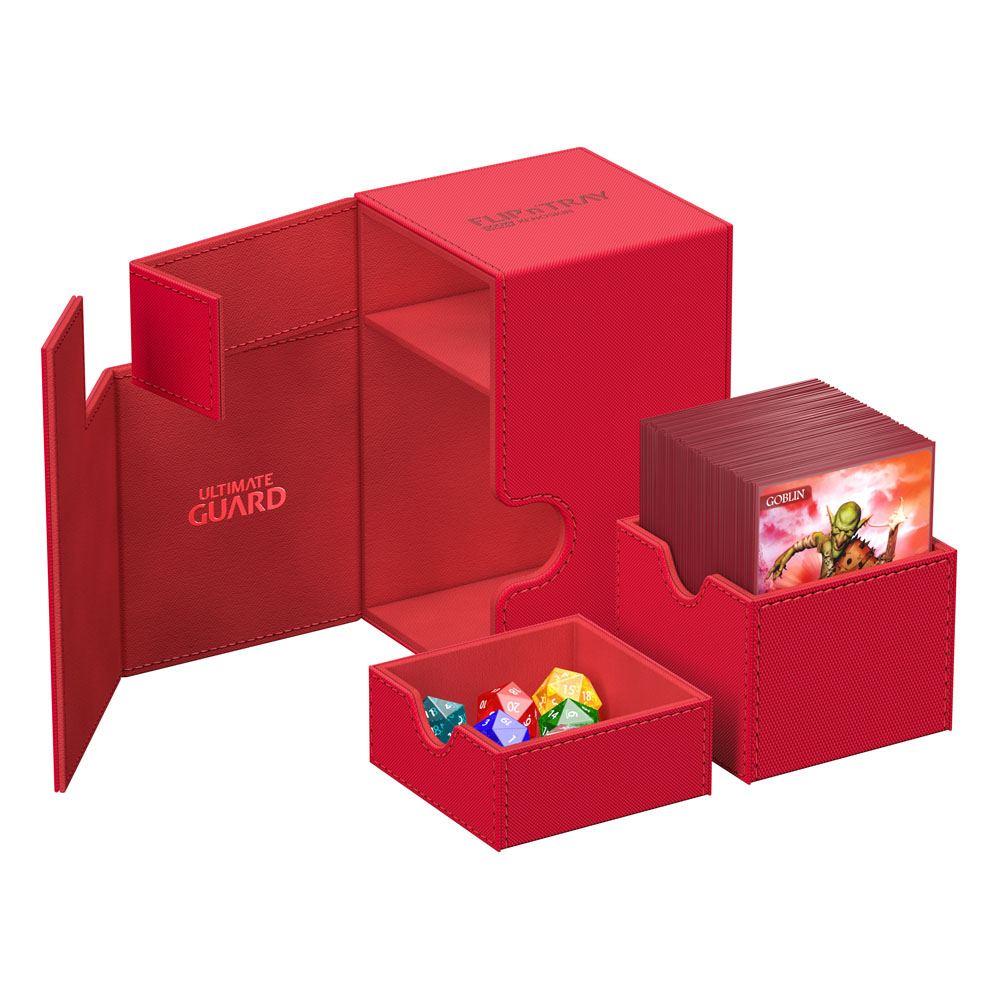 Ultimate Guard Twin Flip´n´Tray 100+ XenoSkin Monocolor Red