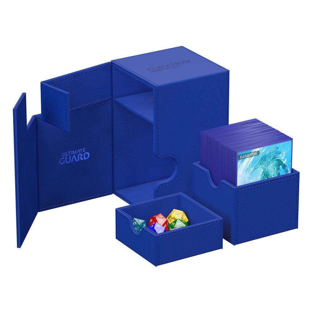 Ultimate Guard – Twin Flip'n'Tray 100+ Xenoskin Monocolor Blue