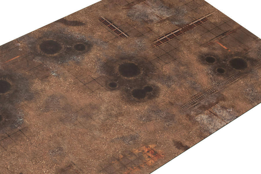 GameMat EU – Double G-Mat Quarantine Zone and Fallout Zone – Spielmatte (183 × 122 cm) mit Tragetasche