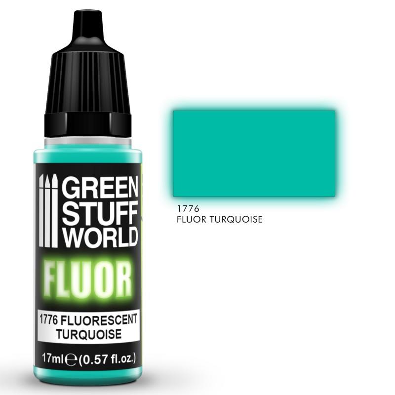 Green Stuff World – Fluoreszierende Farbe – Turquoise, 17 ml