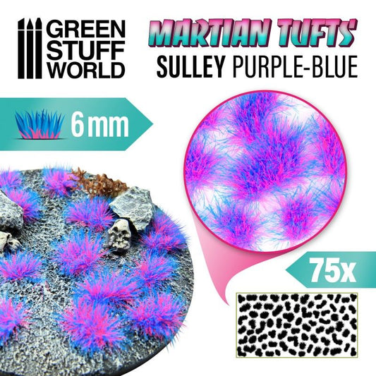 Green Stuff World – Marsgrasbüschel – Sulley Purple-Blue – 6 mm, 75 Stück