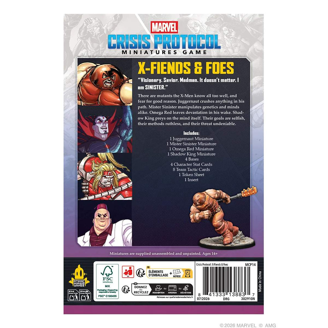 Marvel: Crisis Protocol – X-Fiends & Foes Character Pack