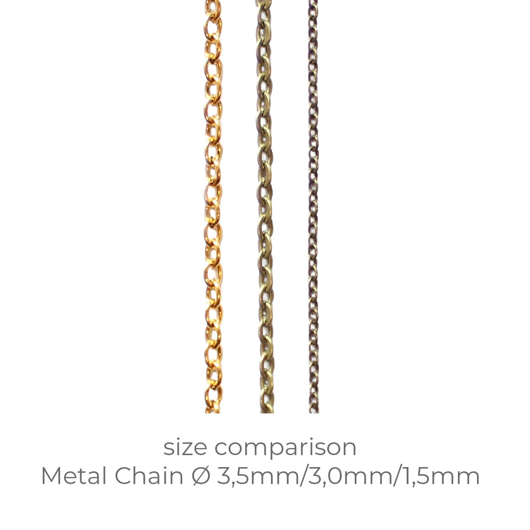 Metallkette Bronzefarben (Ø 1,5 mm) - 1 Meter