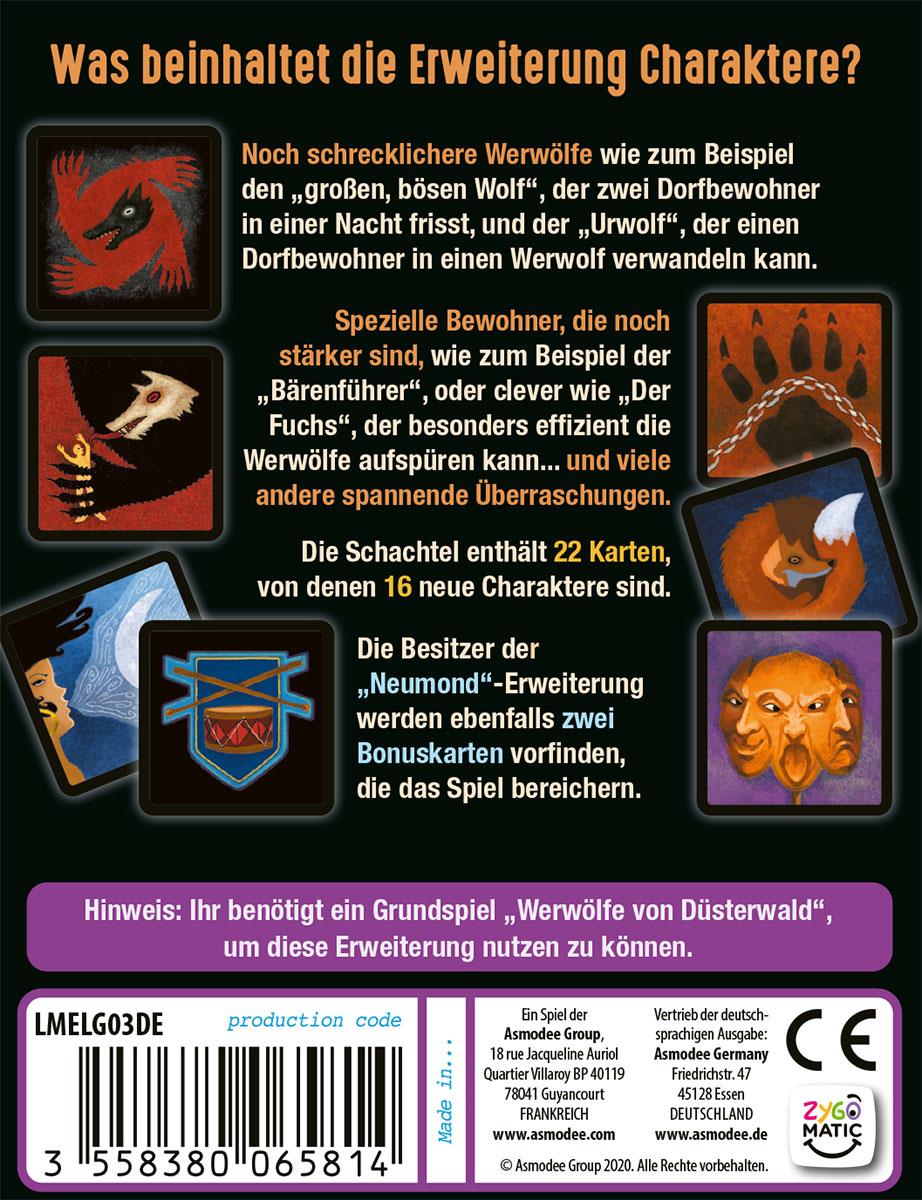 Werwölfe von Düsterwald – Charaktere