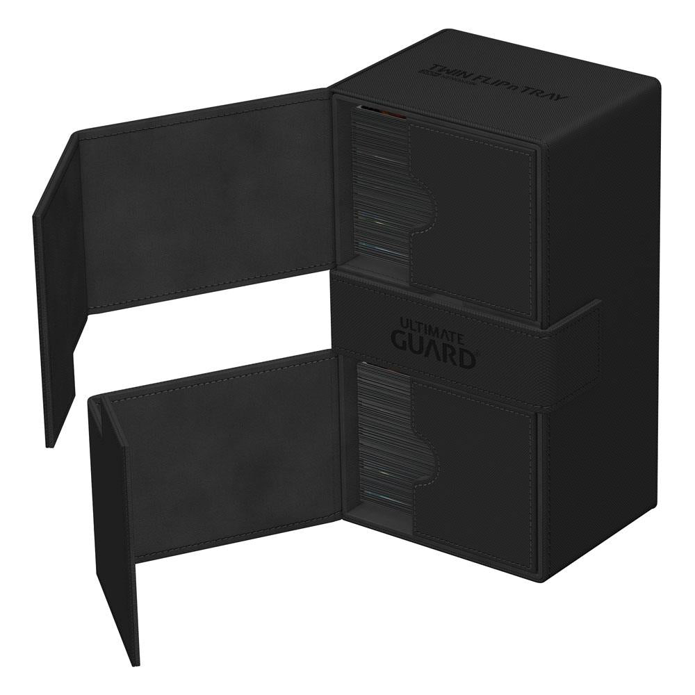Ultimate Guard Twin Flip'n'Tray Case 200+ XenoSkin Monocolor Black