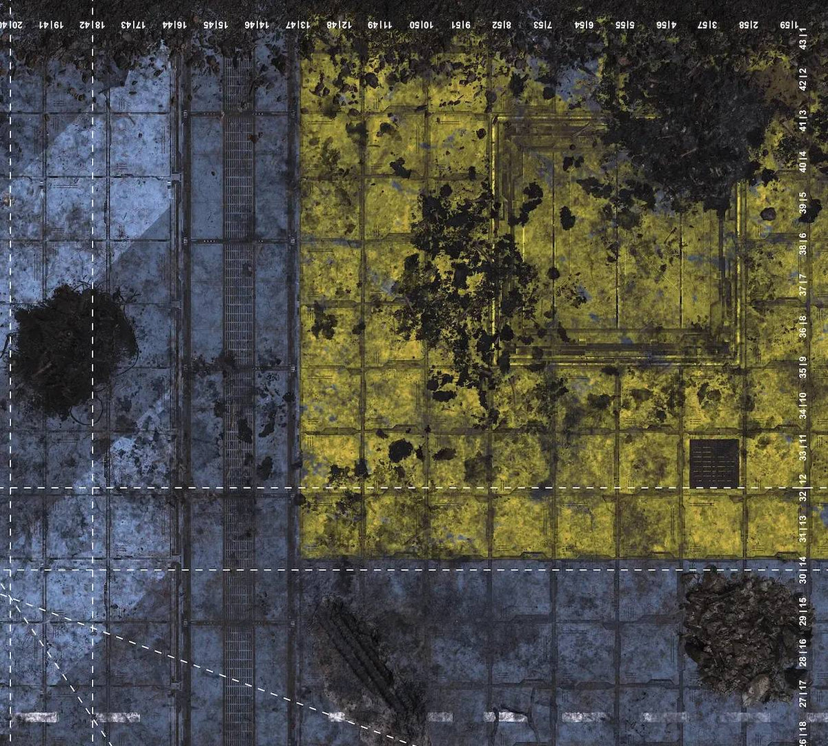 44"x60" Double G-Mat: Nex Cyberpunk and Fallout with Carrying Case