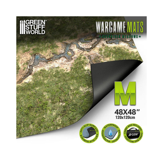 Green Stuff World – Neoprenmatte Duskriver Meadows – 120 x 120 cm, 2 mm