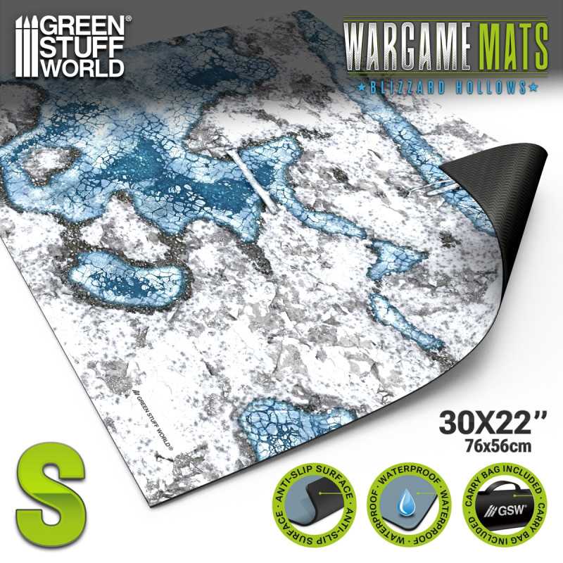 Green Stuff World – Neoprenmatte Blizzard Hollows – 56 x 76 cm