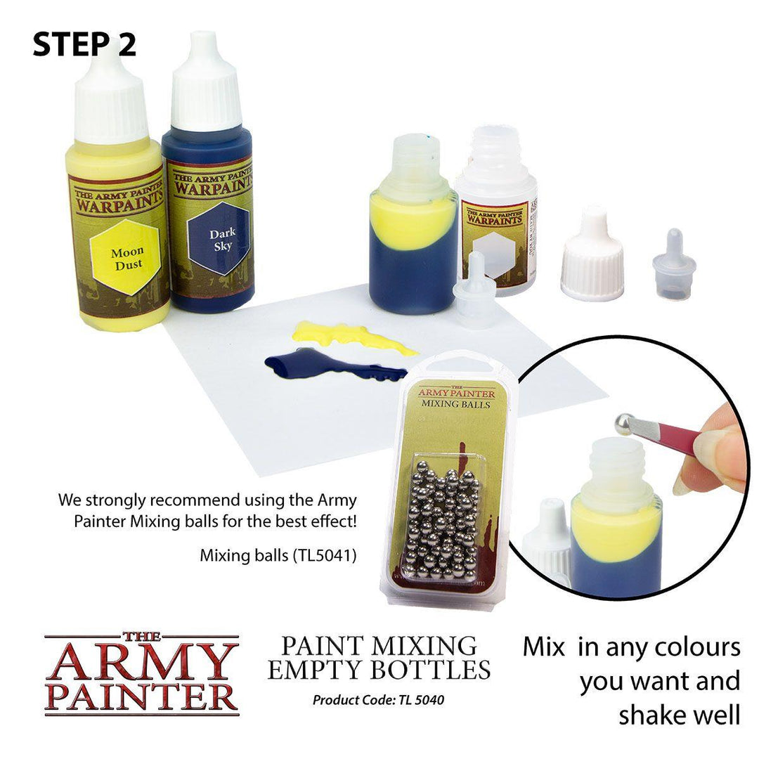 The Army Painter – Paint Mixing Empty Bottles – 6 × 12 ml