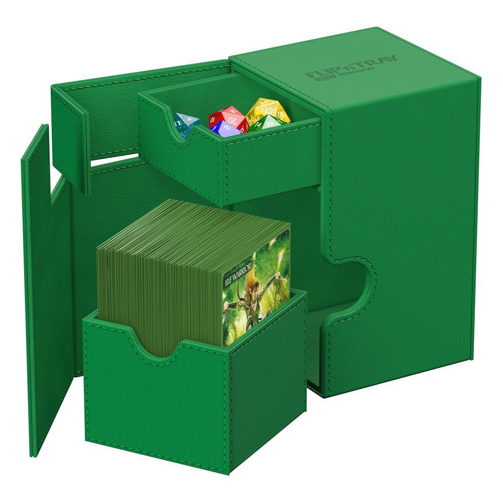 Ultimate Guard Twin Flip'n'Tray 100+ XenoSkin Monocolor Green