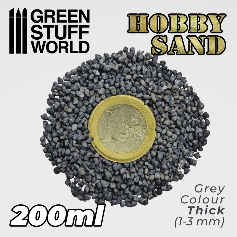 Green Stuff World – Grober Modellbausand – Dunkelgrau, 200 ml