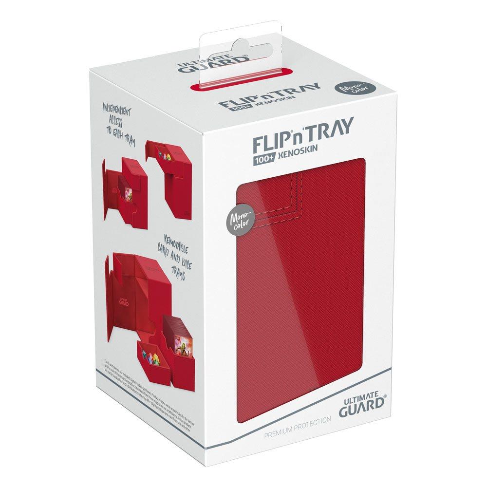 Ultimate Guard Twin Flip´n´Tray 100+ XenoSkin Monocolor Red