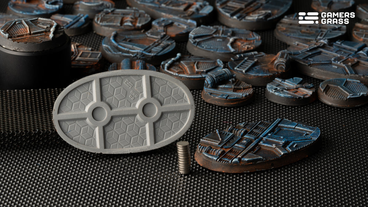 Spaceship Corridor Bases Oval 60mm (x4)