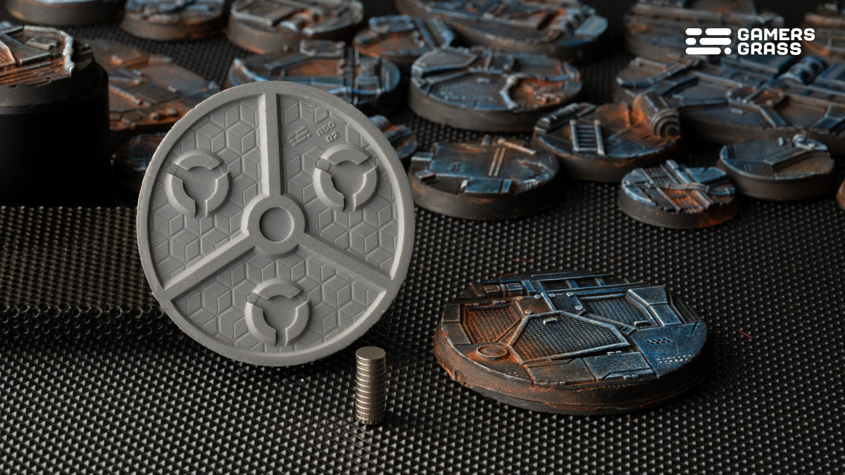 Spaceship Corridor Bases Round 50mm (x3)