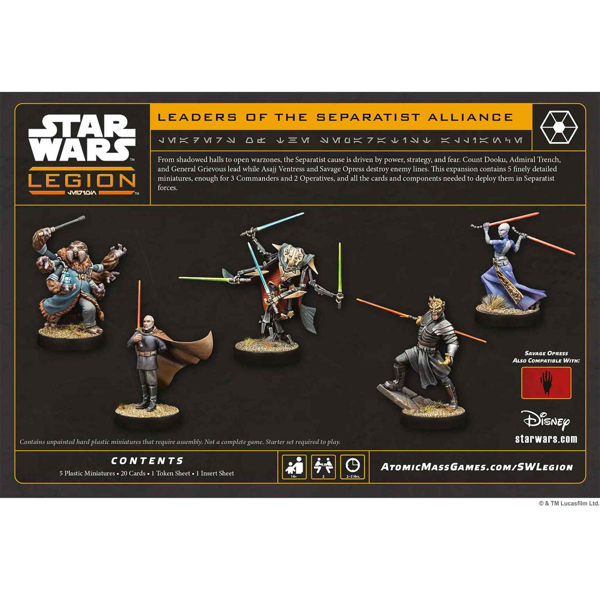 Star Wars: Legion – Leaders of the Separatist Alliance