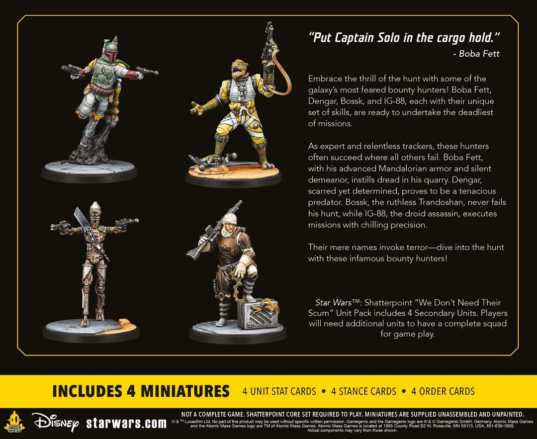 Star Wars: Shatterpoint – We Don’t Need Their Scum Squad Pack