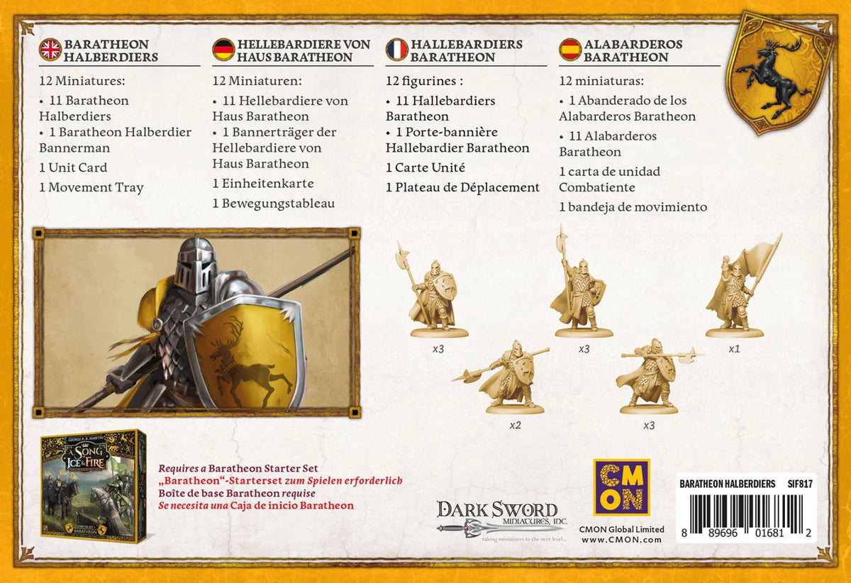 A Song of Ice & Fire: House Baratheon Halberdiers