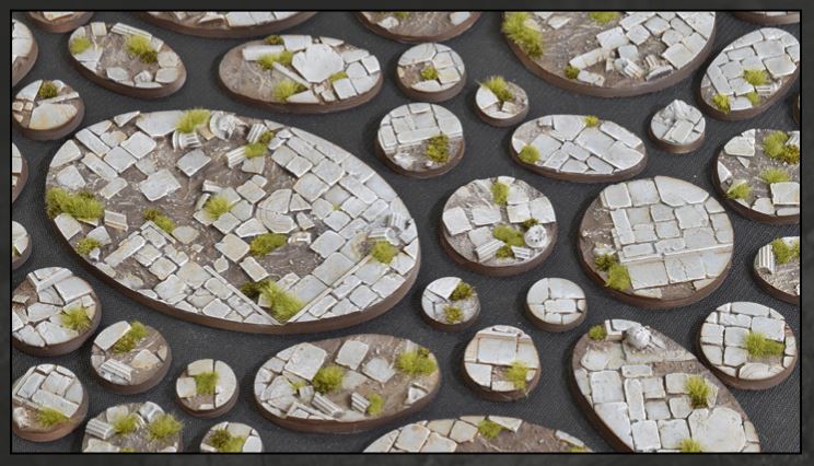 Temple Bases Oval 90 mm (2x)