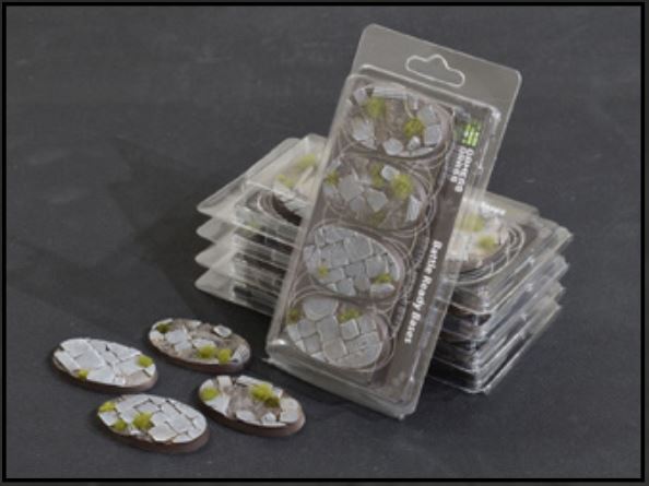 Temple Bases Oval 60 mm (4x)