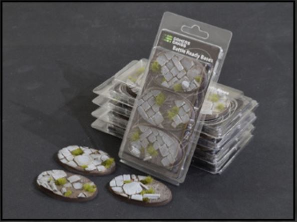 Temple Bases Oval 75mm (x3)