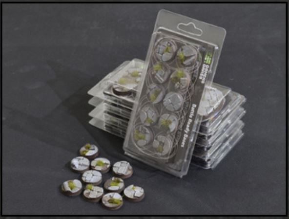 Temple Bases Round 25mm (10x)