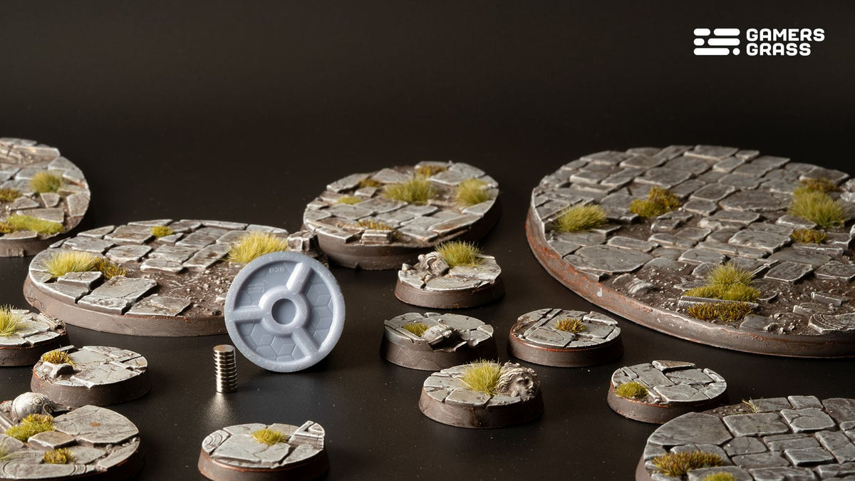 Temple Bases Round 28mm (x8)