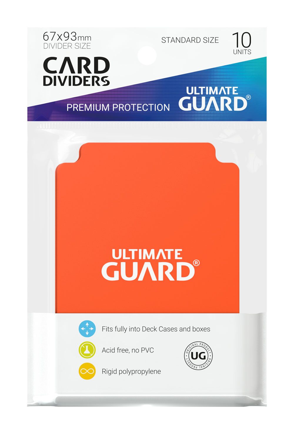 Ultimate Guard – Kartentrenner Standardgröße Orange – 10 Stück