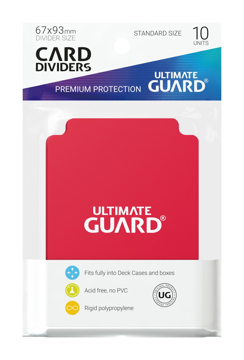 Ultimate Guard – Kartentrenner Standardgröße Red – 10 Stück