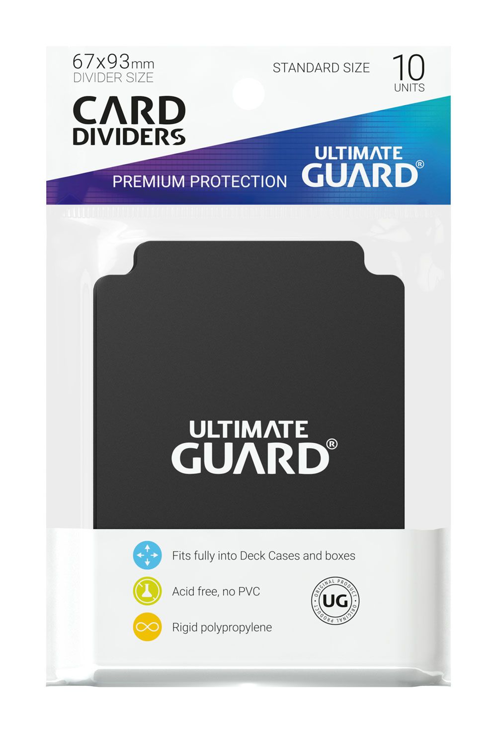 Ultimate Guard – Kartentrenner Standardgröße Black – 10 Stück