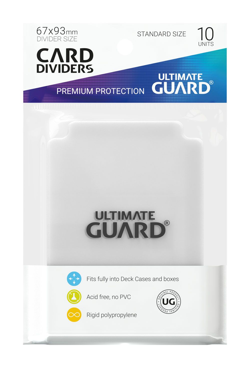 Ultimate Guard – Kartentrenner Standardgröße Transparent – 10 Stück