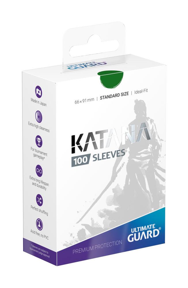 Ultimate Guard – Katana Sleeves Standardgröße Green – 100 Stück