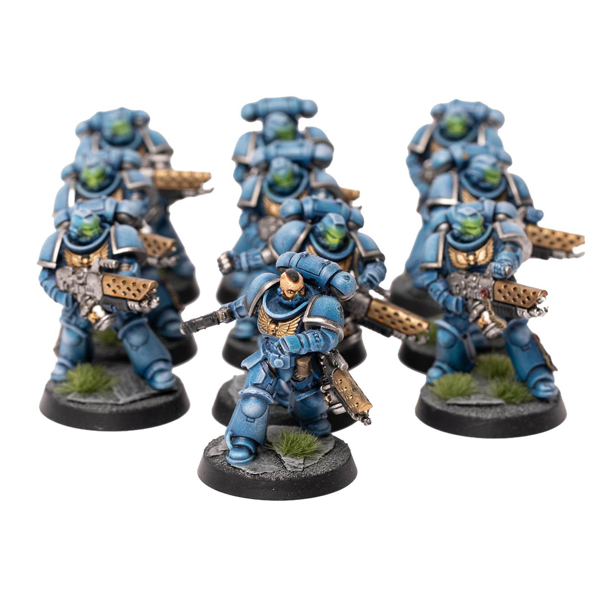 Space Marines - bemalte Armee im Ultramarines Schema