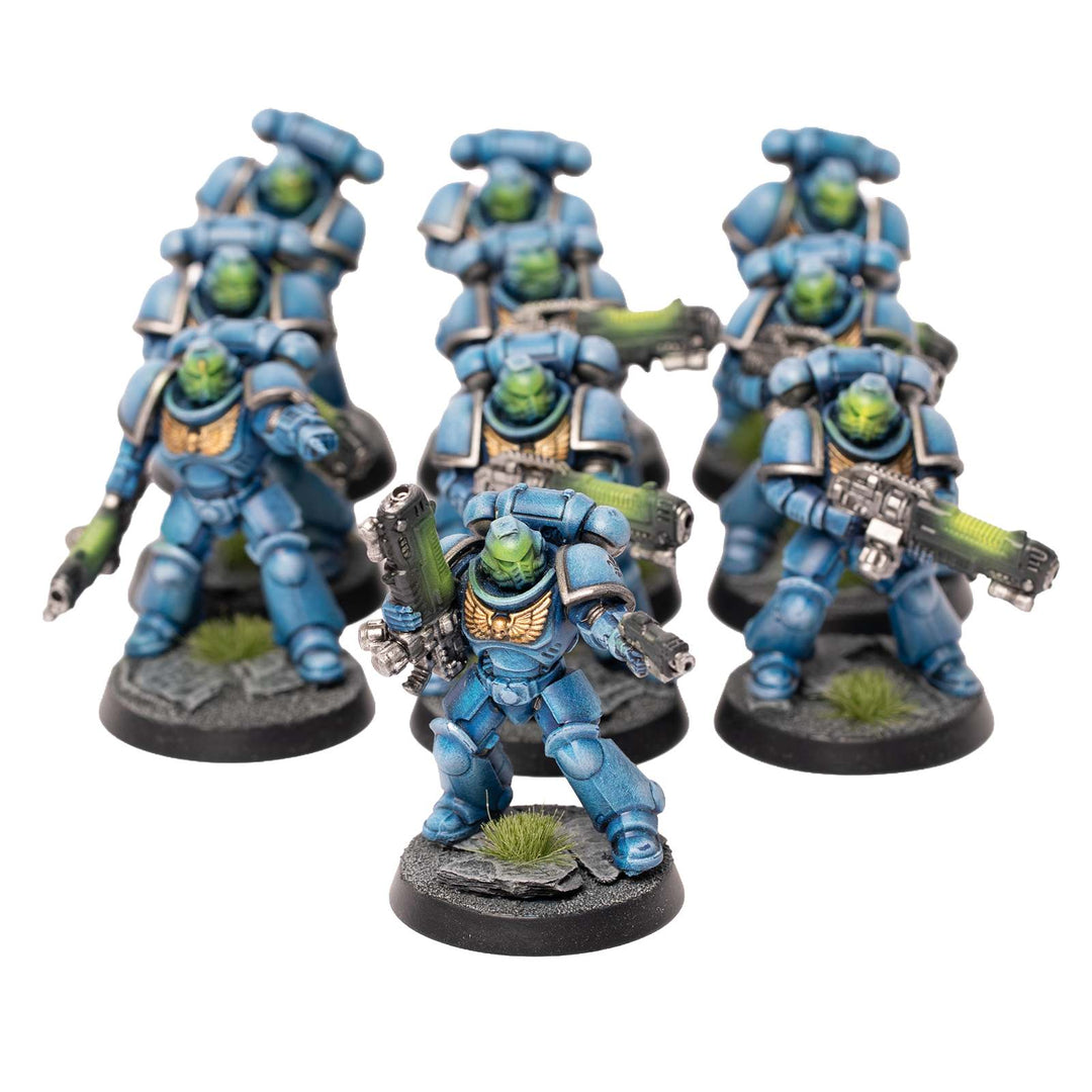 Space Marines - bemalte Armee im Ultramarines Schema