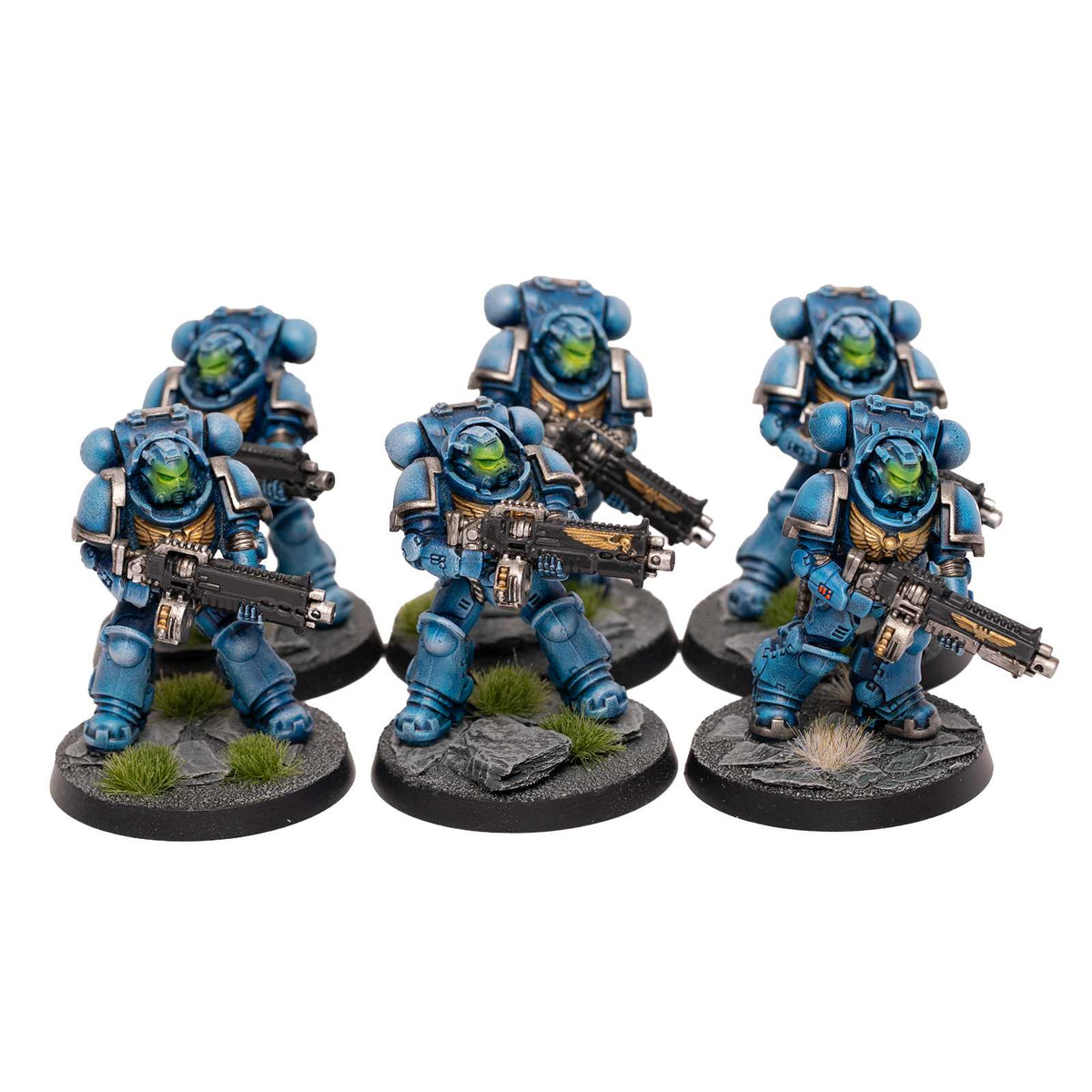Space Marines - bemalte Armee im Ultramarines Schema